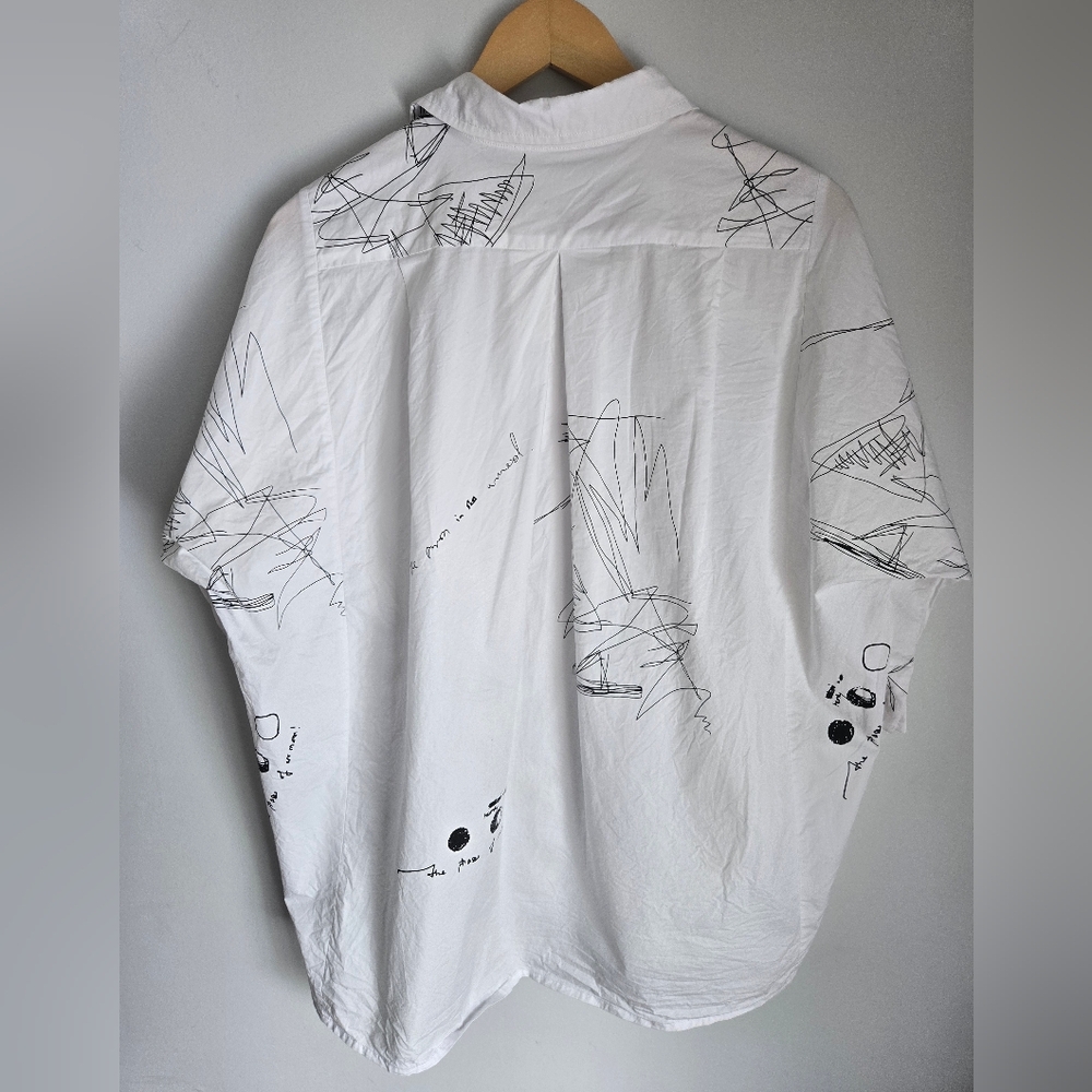 UCHUU MONTREAL White Graphic Shirt - Picture 11 of 15